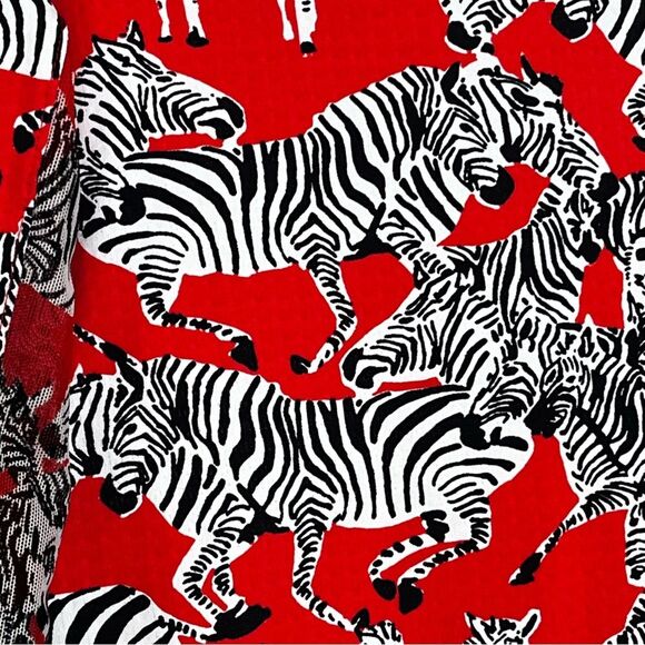 IBKUL Women's Quarter Zip Novelty Zebra Print Long Sleeve Large Pickleball Golf - Picture 6 of 9